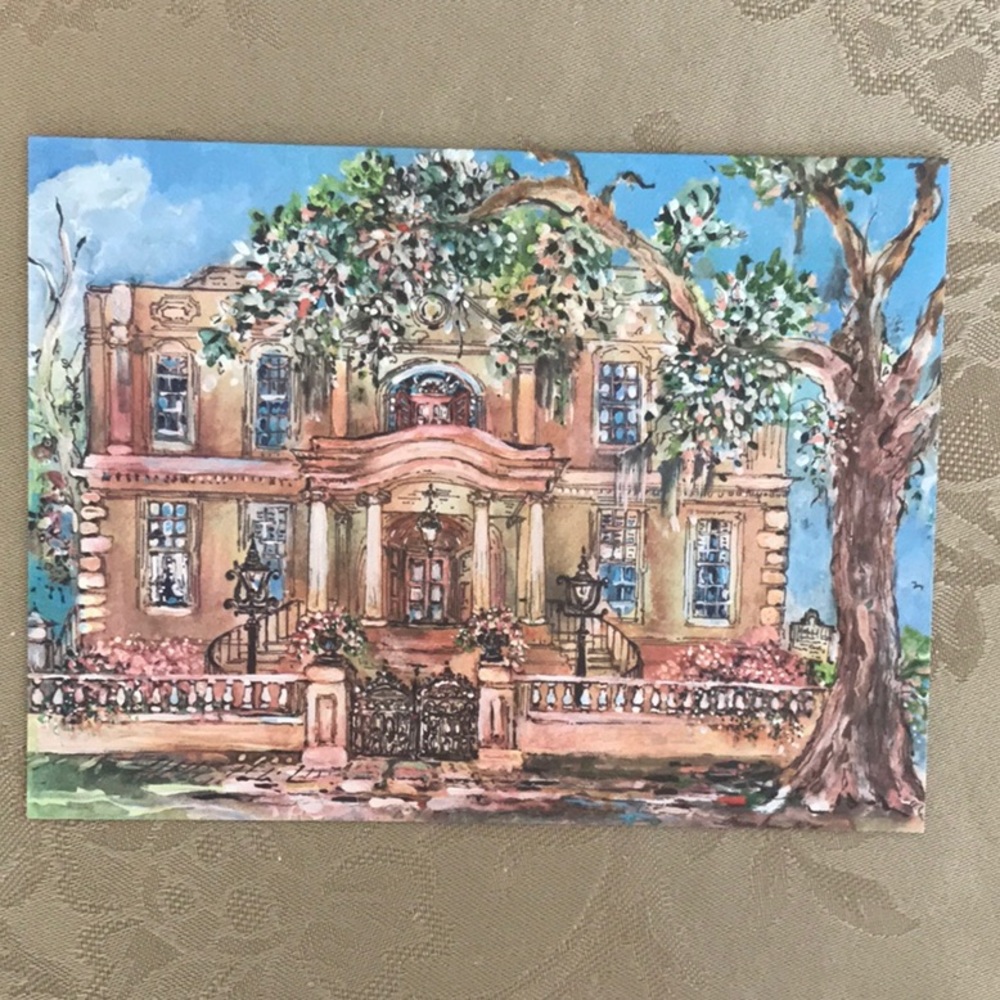 Sharon Saseen Vintage Cards Savannah Houses Unused - Picture 5 of 9